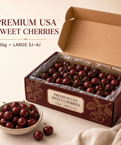 Premium Fresh USA Cherries | 1.5kg Gift Box | Jumbo 3J–4J+