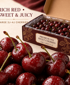 Premium Fresh USA Cherries | 1.5kg Gift Box | Jumbo 3J–4J+ - Image 2