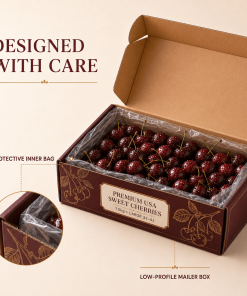 Premium Fresh USA Cherries | 1.5kg Gift Box | Jumbo 3J–4J+ - Image 3