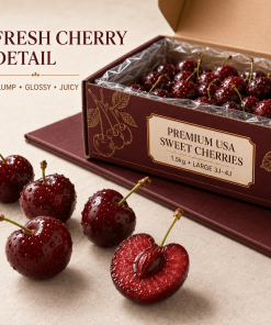 Premium Fresh USA Cherries | 1.5kg Gift Box | Jumbo 3J–4J+ - Image 4